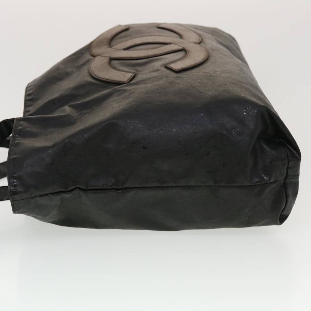 CHANEL Tote Bag Patent leather Black CC Auth bs5857 - Picture 4 of 16